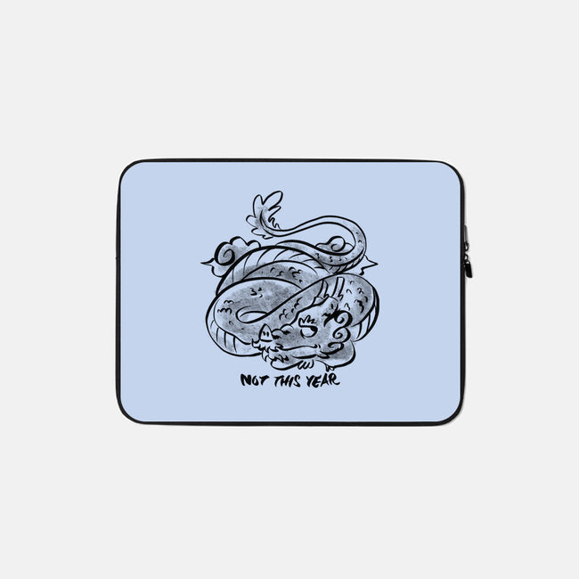 Bored Dragon-None-Zippered-Laptop Sleeve-spoilerinc