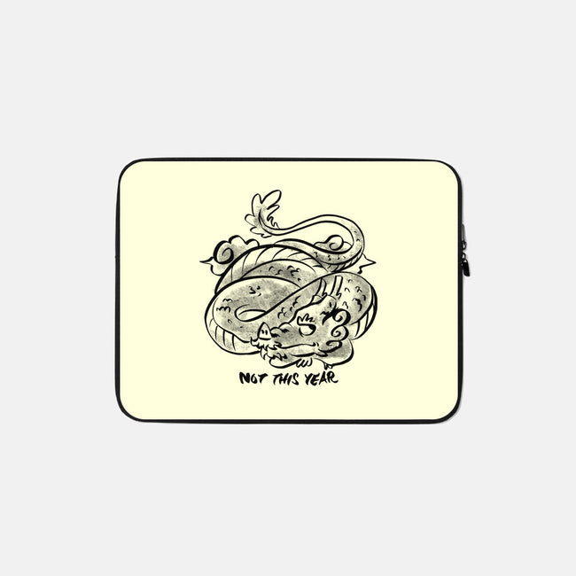 Bored Dragon-None-Zippered-Laptop Sleeve-spoilerinc