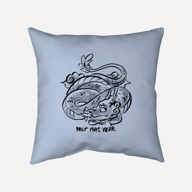 Bored Dragon-None-Non-Removable Cover w Insert-Throw Pillow-spoilerinc