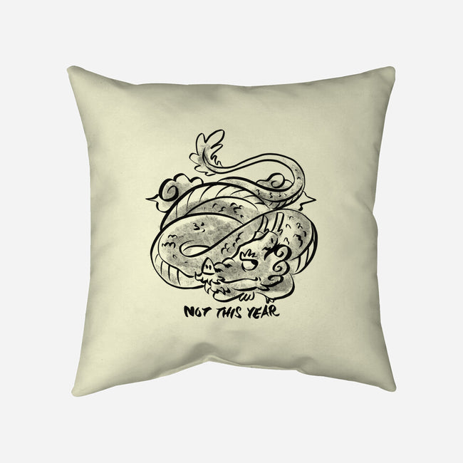 Bored Dragon-None-Non-Removable Cover w Insert-Throw Pillow-spoilerinc