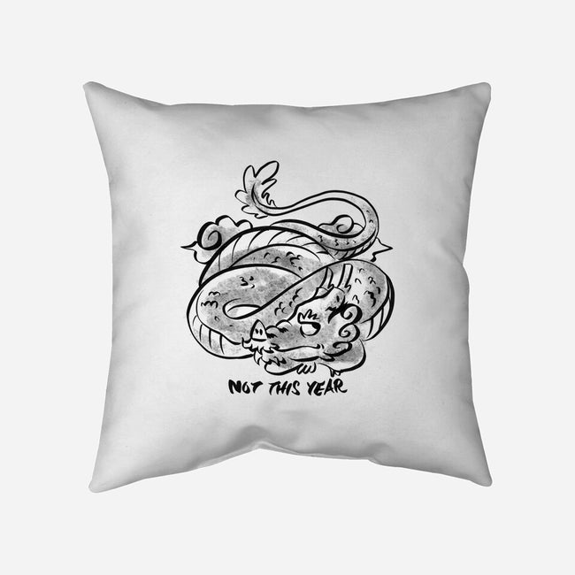 Bored Dragon-None-Non-Removable Cover w Insert-Throw Pillow-spoilerinc