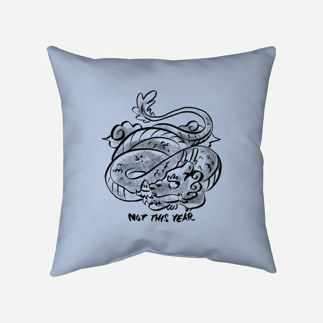 Bored Dragon-None-Removable Cover w Insert-Throw Pillow-spoilerinc