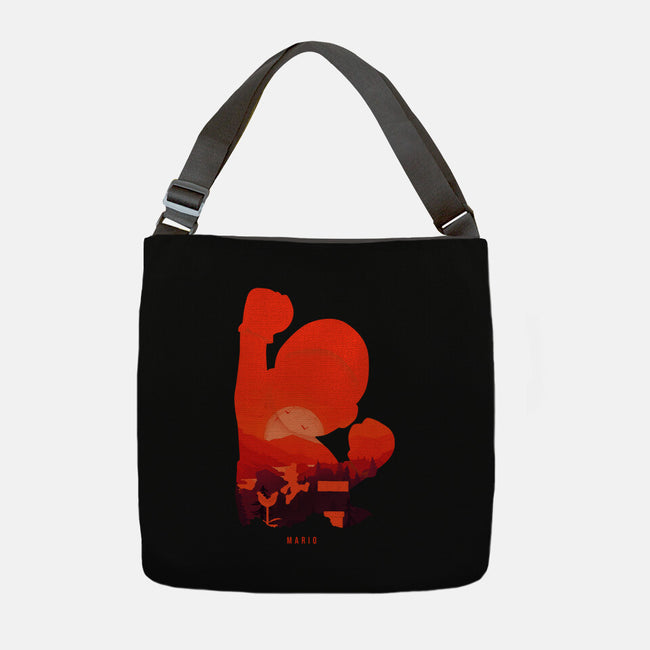 Mario Landscape-None-Adjustable Tote-Bag-MaxoArt