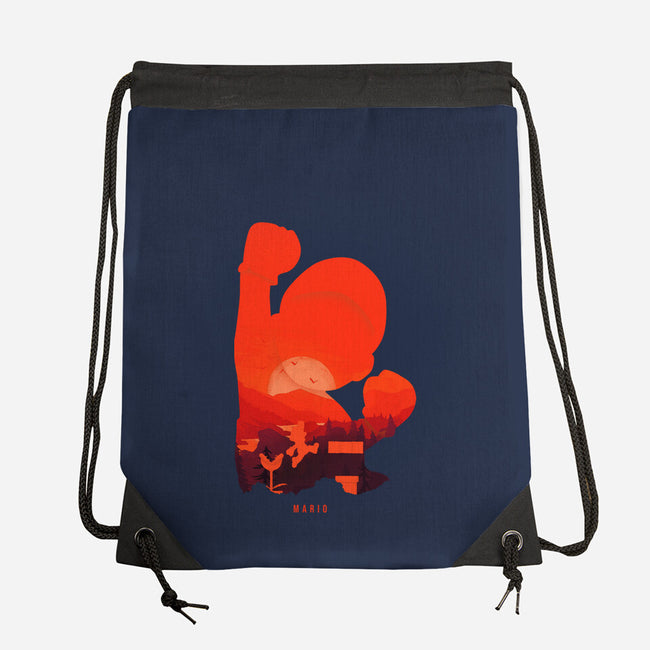 Mario Landscape-None-Drawstring-Bag-MaxoArt