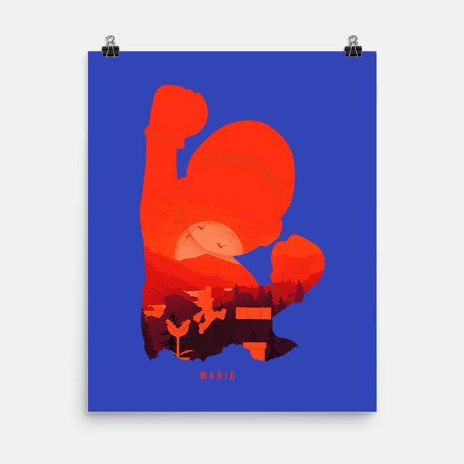 Mario Landscape-None-Matte-Poster-MaxoArt