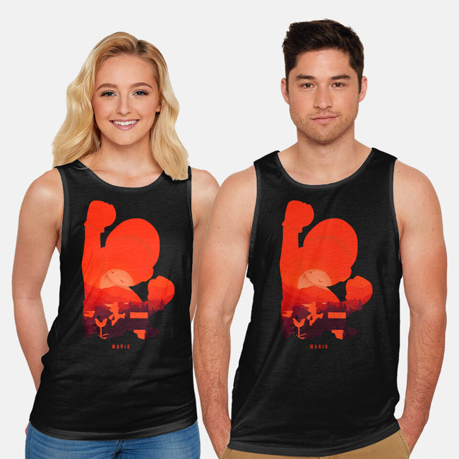 Mario Landscape-Unisex-Basic-Tank-MaxoArt