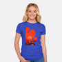 Mario Landscape-Womens-Fitted-Tee-MaxoArt