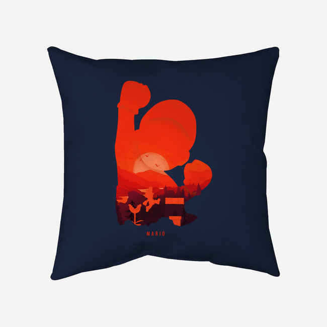 Mario Landscape-None-Removable Cover w Insert-Throw Pillow-MaxoArt