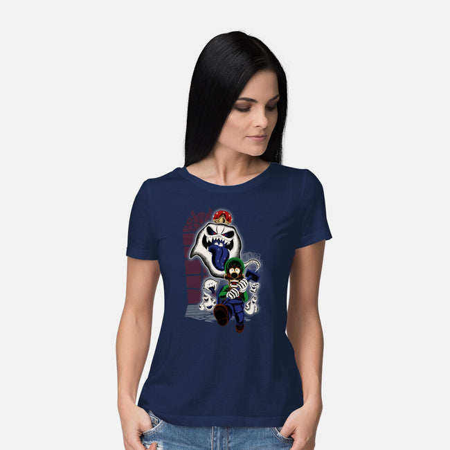 Mansion Ghost-Womens-Basic-Tee-rmatix