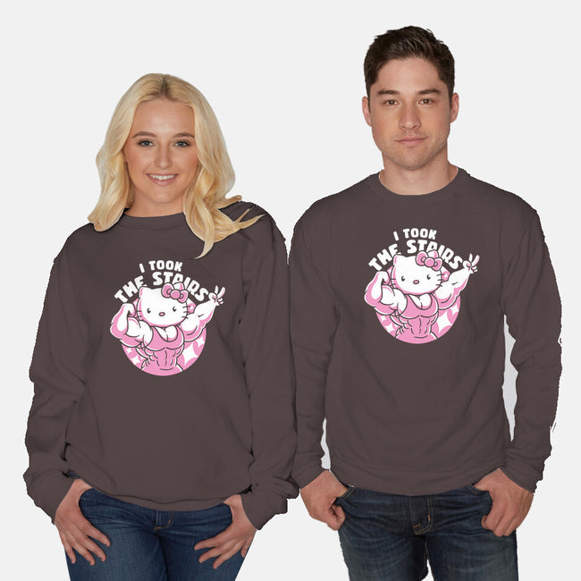 Hello Muscles-Unisex-Crew Neck-Sweatshirt-estudiofitas