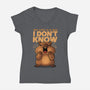 Confused Capybara-Womens-V-Neck-Tee-erion_designs