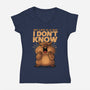 Confused Capybara-Womens-V-Neck-Tee-erion_designs