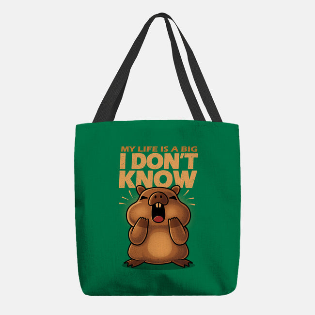 Confused Capybara-None-Basic Tote-Bag-erion_designs