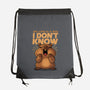 Confused Capybara-None-Drawstring-Bag-erion_designs