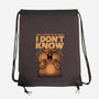 Confused Capybara-None-Drawstring-Bag-erion_designs