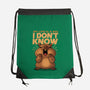 Confused Capybara-None-Drawstring-Bag-erion_designs