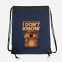 Confused Capybara-None-Drawstring-Bag-erion_designs