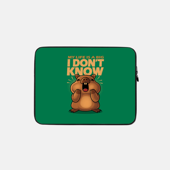 Confused Capybara-None-Zippered-Laptop Sleeve-erion_designs