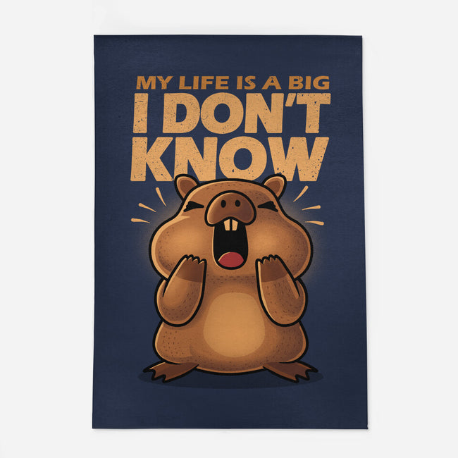 Confused Capybara-None-Outdoor-Rug-erion_designs