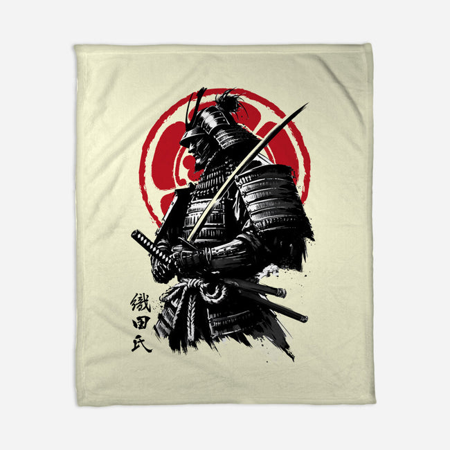 Samurai Clan Oda-None-Fleece-Blanket-DrMonekers