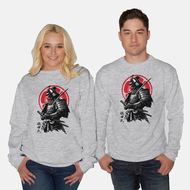 Samurai Clan Oda-Unisex-Crew Neck-Sweatshirt-DrMonekers