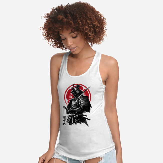 Samurai Clan Oda-Womens-Racerback-Tank-DrMonekers