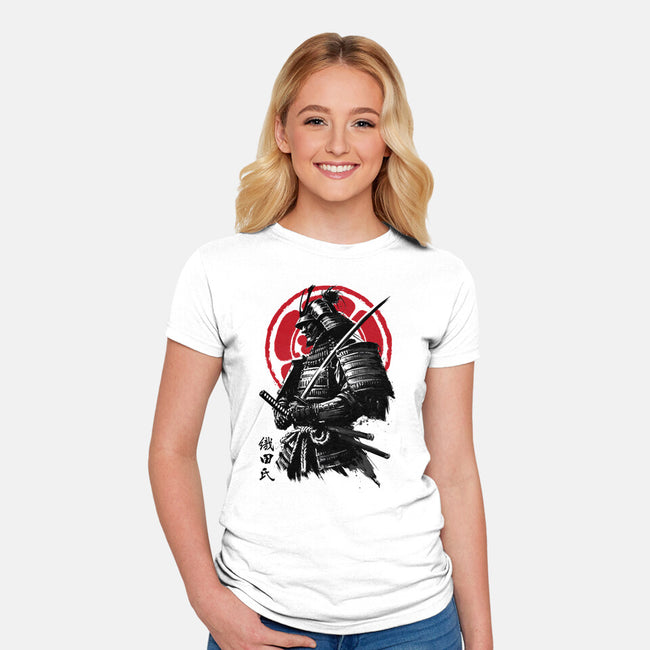 Samurai Clan Oda-Womens-Fitted-Tee-DrMonekers