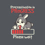 Bunny Procrastination In Progress-Unisex-Crew Neck-Sweatshirt-NemiMakeit