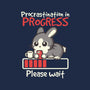 Bunny Procrastination In Progress-Mens-Heavyweight-Tee-NemiMakeit