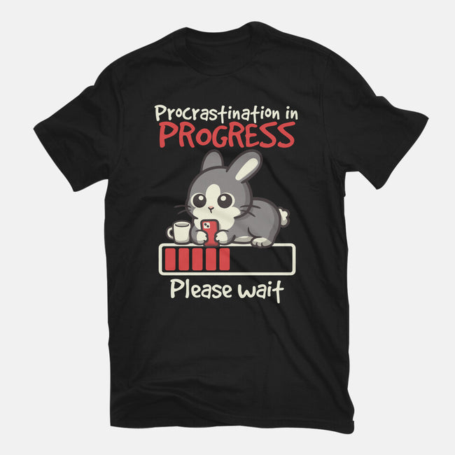 Bunny Procrastination In Progress-Mens-Heavyweight-Tee-NemiMakeit