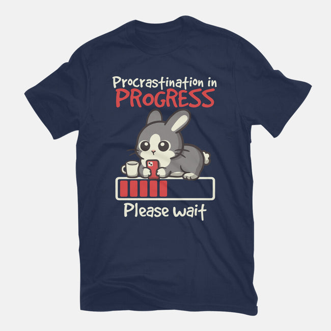 Bunny Procrastination In Progress-Mens-Heavyweight-Tee-NemiMakeit