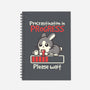 Bunny Procrastination In Progress-None-Dot Grid-Notebook-NemiMakeit