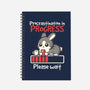 Bunny Procrastination In Progress-None-Dot Grid-Notebook-NemiMakeit