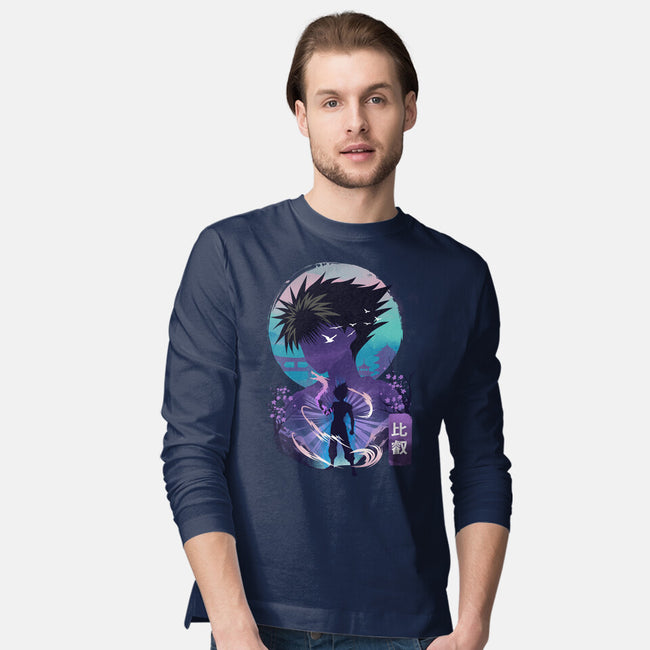 Dark Dragon-Mens-Long Sleeved-Tee-dandingeroz