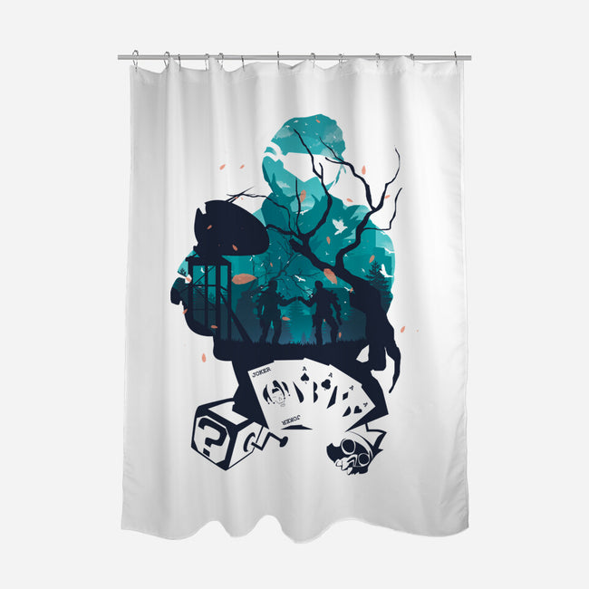 Holographic Trickster-None-Polyester-Shower Curtain-Dipewhy