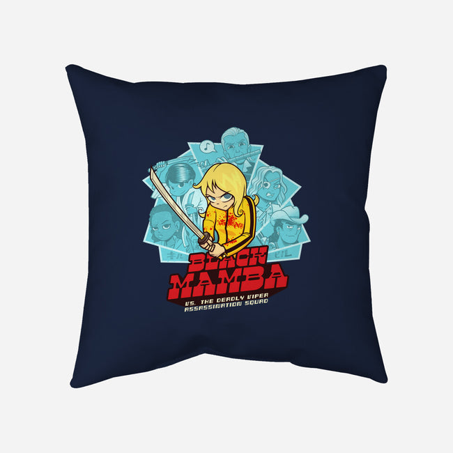 Black Mamba Vs The Deadly Vipers-None-Removable Cover w Insert-Throw Pillow-kgullholmen