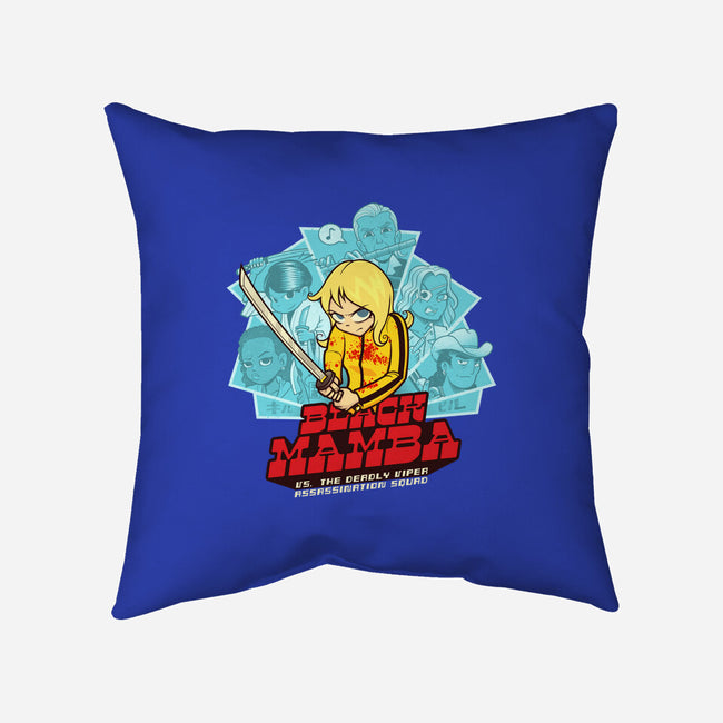 Black Mamba Vs The Deadly Vipers-None-Removable Cover w Insert-Throw Pillow-kgullholmen