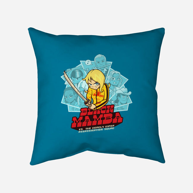 Black Mamba Vs The Deadly Vipers-None-Removable Cover w Insert-Throw Pillow-kgullholmen