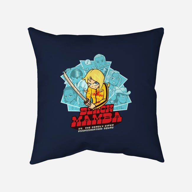 Black Mamba Vs The Deadly Vipers-None-Removable Cover-Throw Pillow-kgullholmen