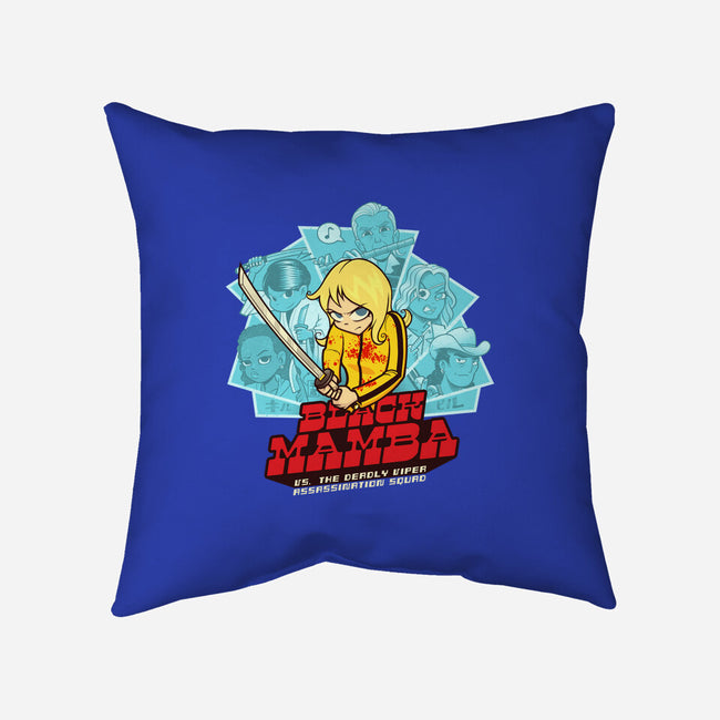 Black Mamba Vs The Deadly Vipers-None-Removable Cover-Throw Pillow-kgullholmen