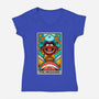 The Drummer-Womens-V-Neck-Tee-drbutler