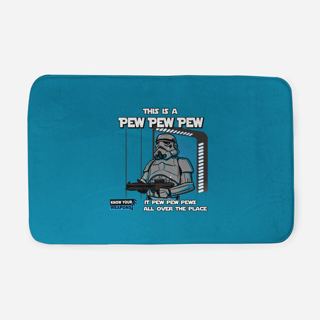 Pew Pew Pew-None-Memory Foam-Bath Mat-AndreusD