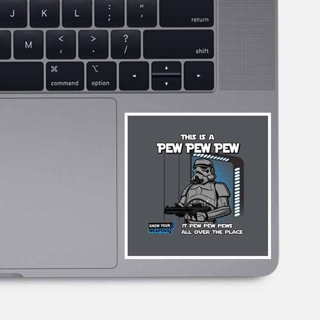 Pew Pew Pew-None-Glossy-Sticker-AndreusD