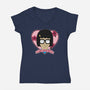 Tina’s Valentine-Womens-V-Neck-Tee-Alexhefe