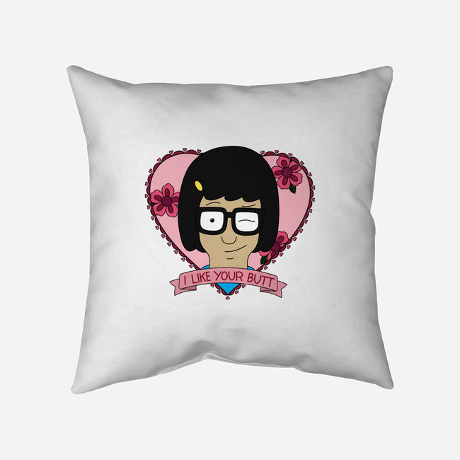 Tina’s Valentine-None-Removable Cover-Throw Pillow-Alexhefe