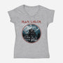 Iron Vader-Womens-V-Neck-Tee-retrodivision