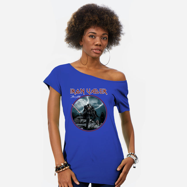 Iron Vader-Womens-Off Shoulder-Tee-retrodivision