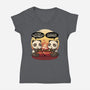 Panda Life-Womens-V-Neck-Tee-erion_designs