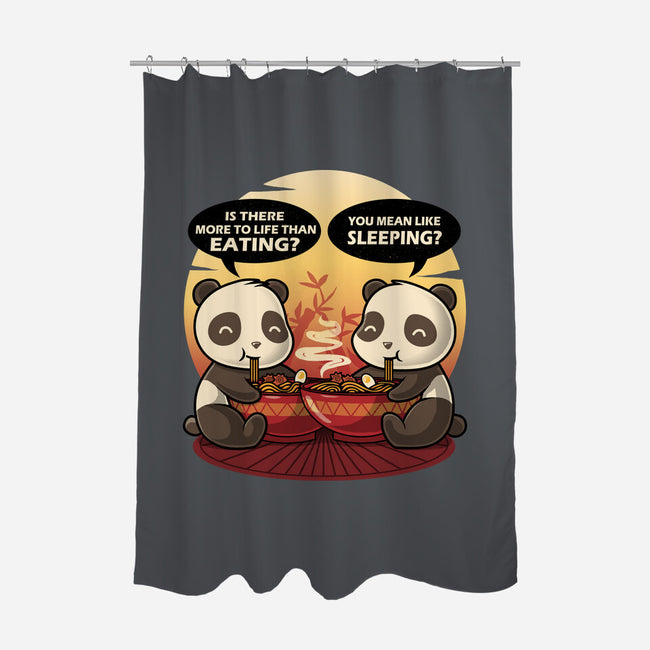 Panda Life-None-Polyester-Shower Curtain-erion_designs