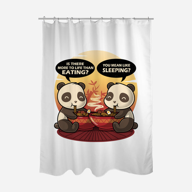 Panda Life-None-Polyester-Shower Curtain-erion_designs